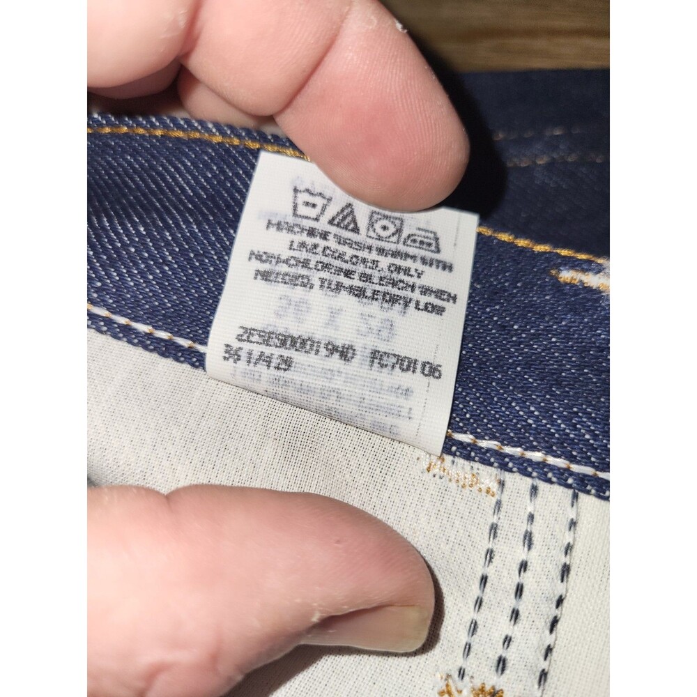 Vintage Rustler Deadstock Jeans Made In USA Raw Denim Bootcut Men 36x29 Heavy... - Picture 5 of 5